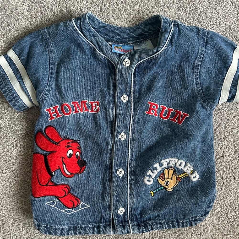 Vintage 90s Clifford Denim Button-Up Shirt